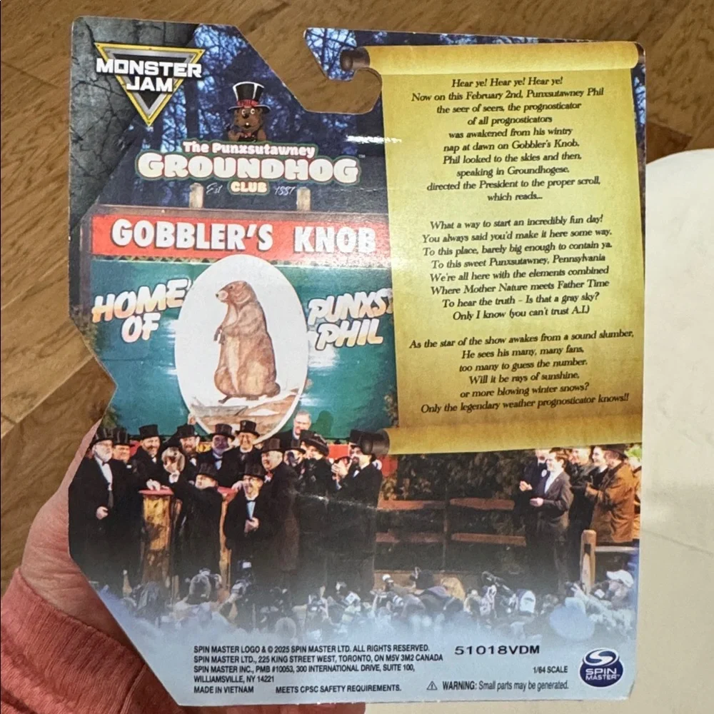Monster Jam Groundhog Toy Truck - Brown and Black - Picture 2 of 4